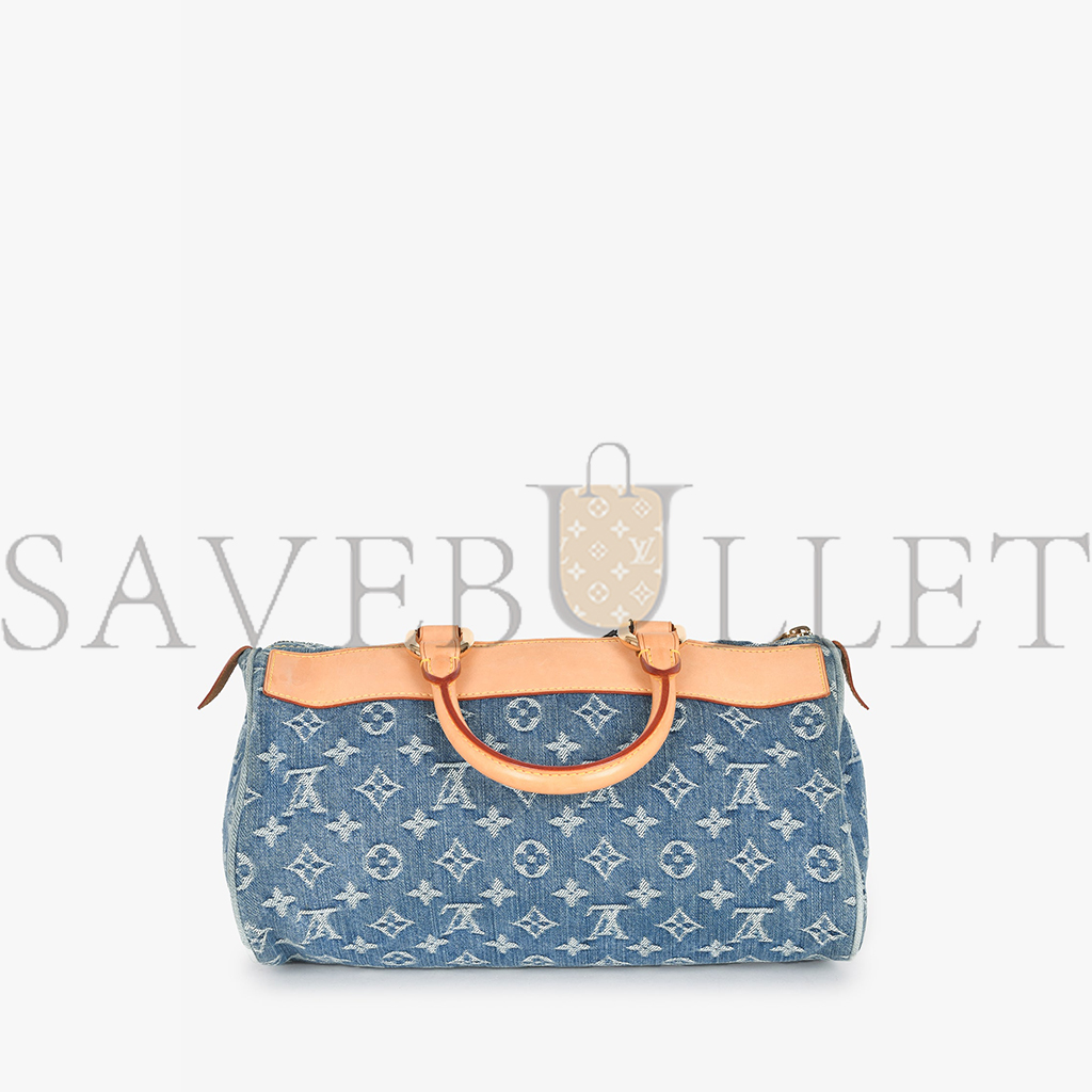 l**is V*t*n monogram denim neo speedy bag m95019 (30*17*15cm)